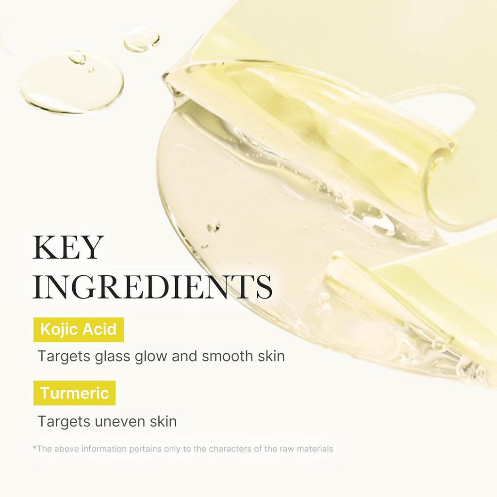 Kojic Acid & Turmeric Brightening Gel Mask - 4 feuilles