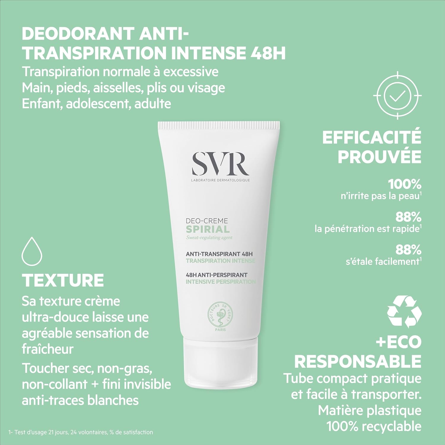 Spirial Déo-Crème Anti-Transpirant