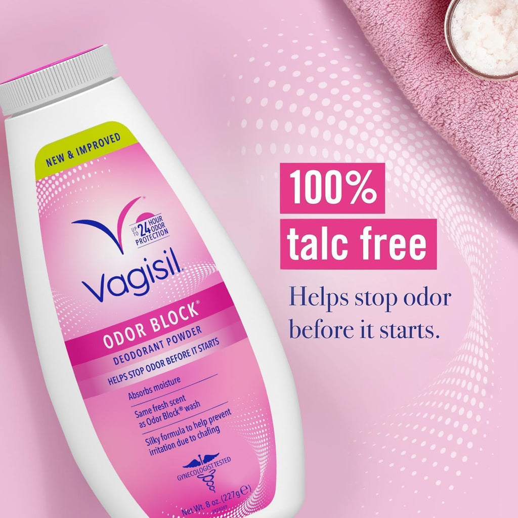 Odor Block Deodorant Talc-Free Powder