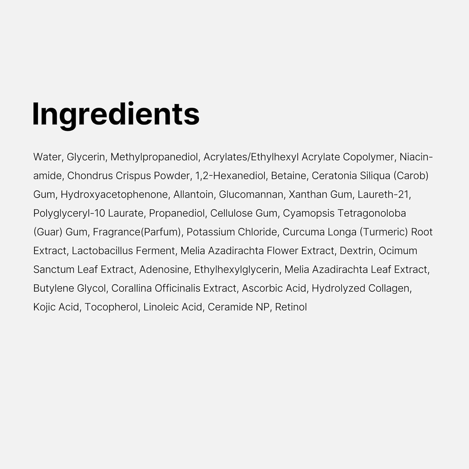 Kojic Acid & Turmeric Brightening Gel Mask - 4 feuilles