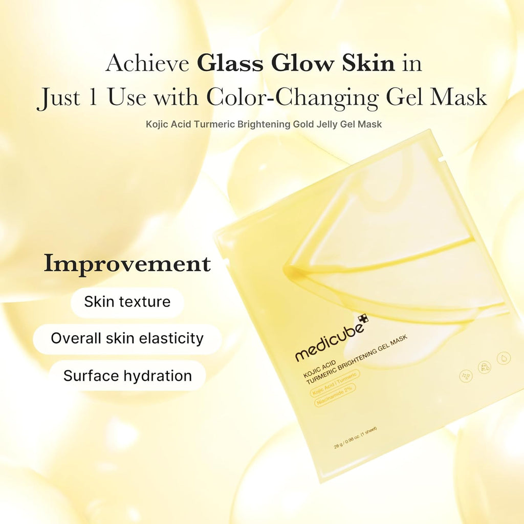 Kojic Acid & Turmeric Brightening Gel Mask - 4 feuilles