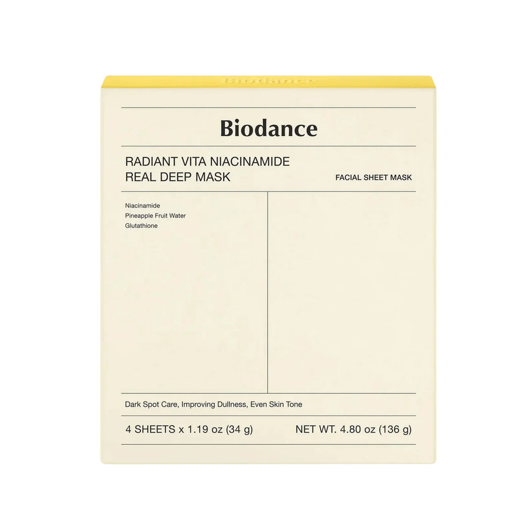 Radiant Vita Niacinamide Real Deep Mask - 4 feuilles