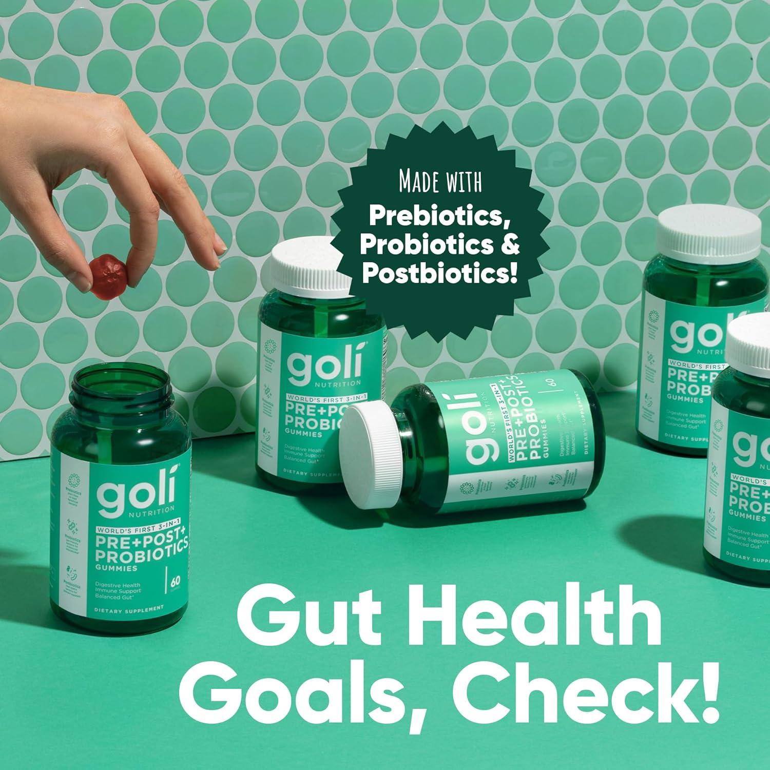 Pre Pro Postbiotic Gummies - 60 Count