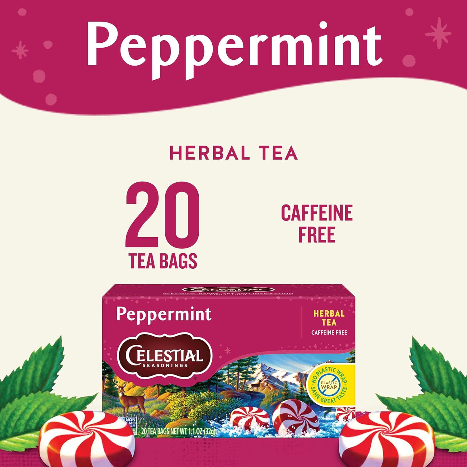 Peppermint Herbal Tea - 20 Sachets