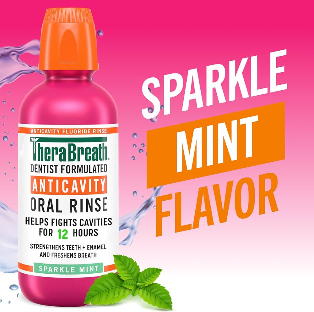 TheraBreath Anticavity Oral Rinse Sparkle Mint
