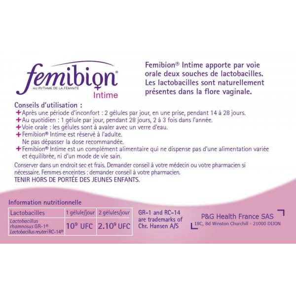 Femibion Intime gélules