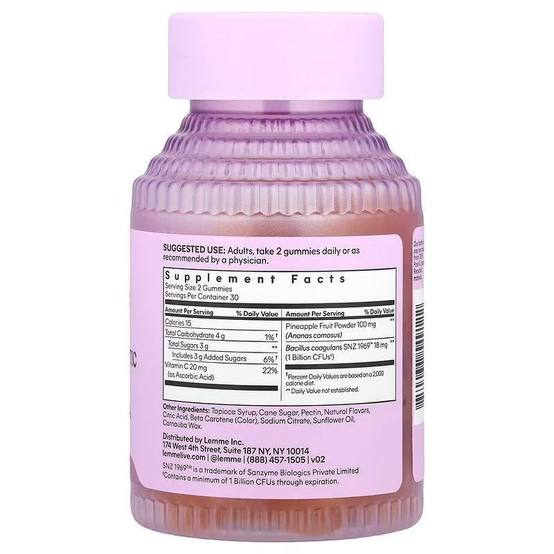 Lemme Purr – 60 Gummies Probiotiques Intimes