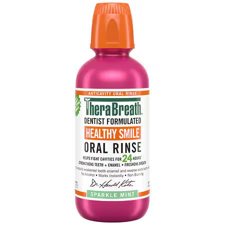 TheraBreath Anticavity Oral Rinse Sparkle Mint