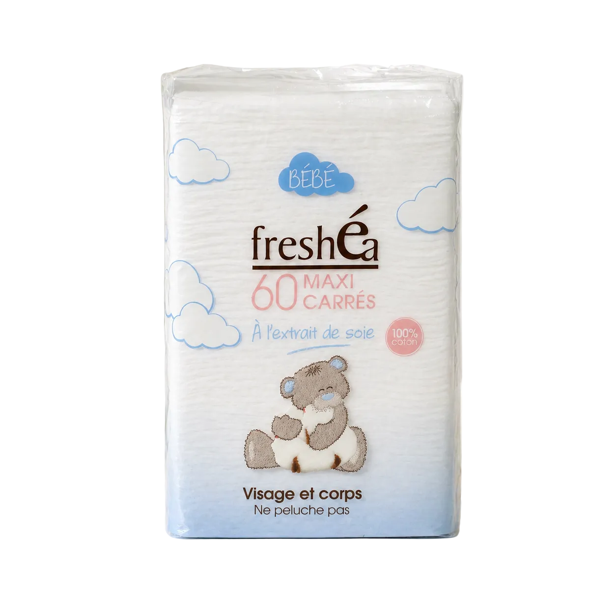 Freshéa carrés de Cotton-Pack de 60