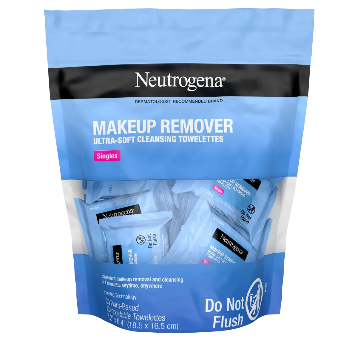 Makeup Remover Cleansing Towelette Singles, 20 Count
