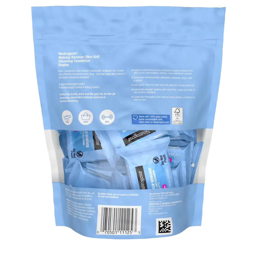 Makeup Remover Cleansing Towelette Singles, 20 Count