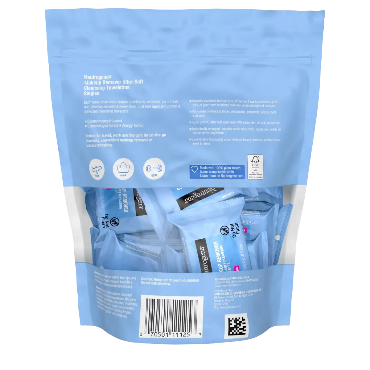 Makeup Remover Cleansing Towelette Singles, 20 Count