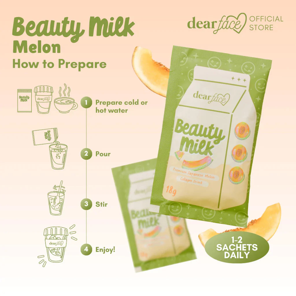Beauty Milk Melon Collagen Drink