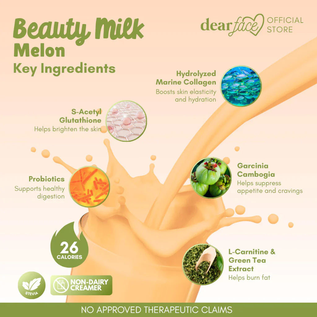 Beauty Milk Melon Collagen Drink