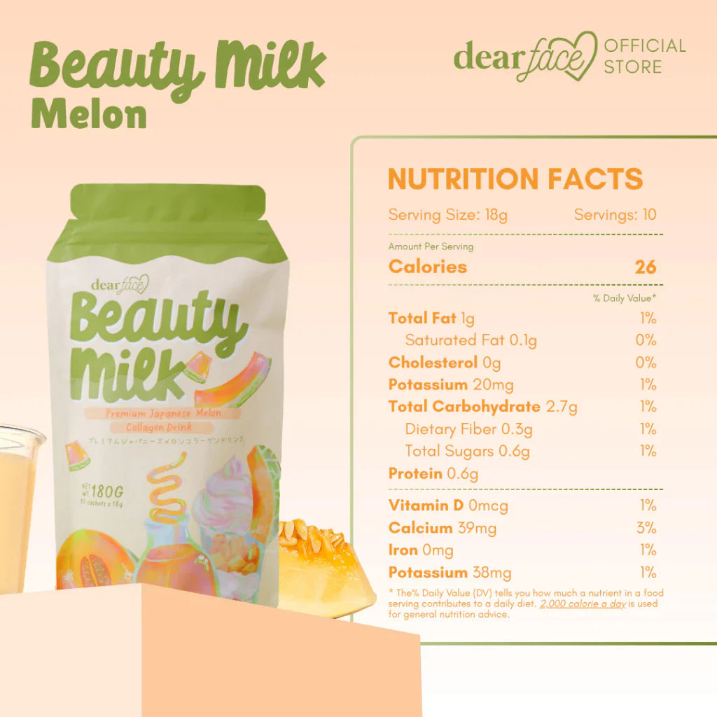 Beauty Milk Melon Collagen Drink