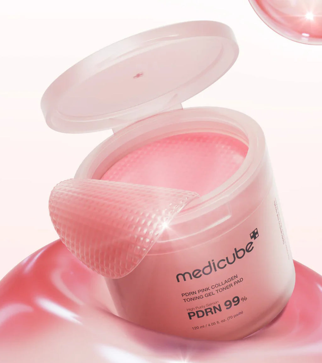 PDRN Pink Collagen Toning Gel Toner Pads 70Pcs