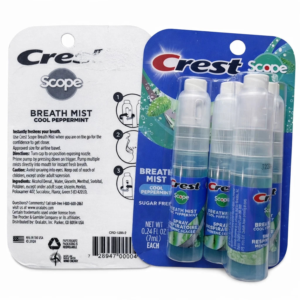 Breath Mist Sprays (4 Total Sprays )